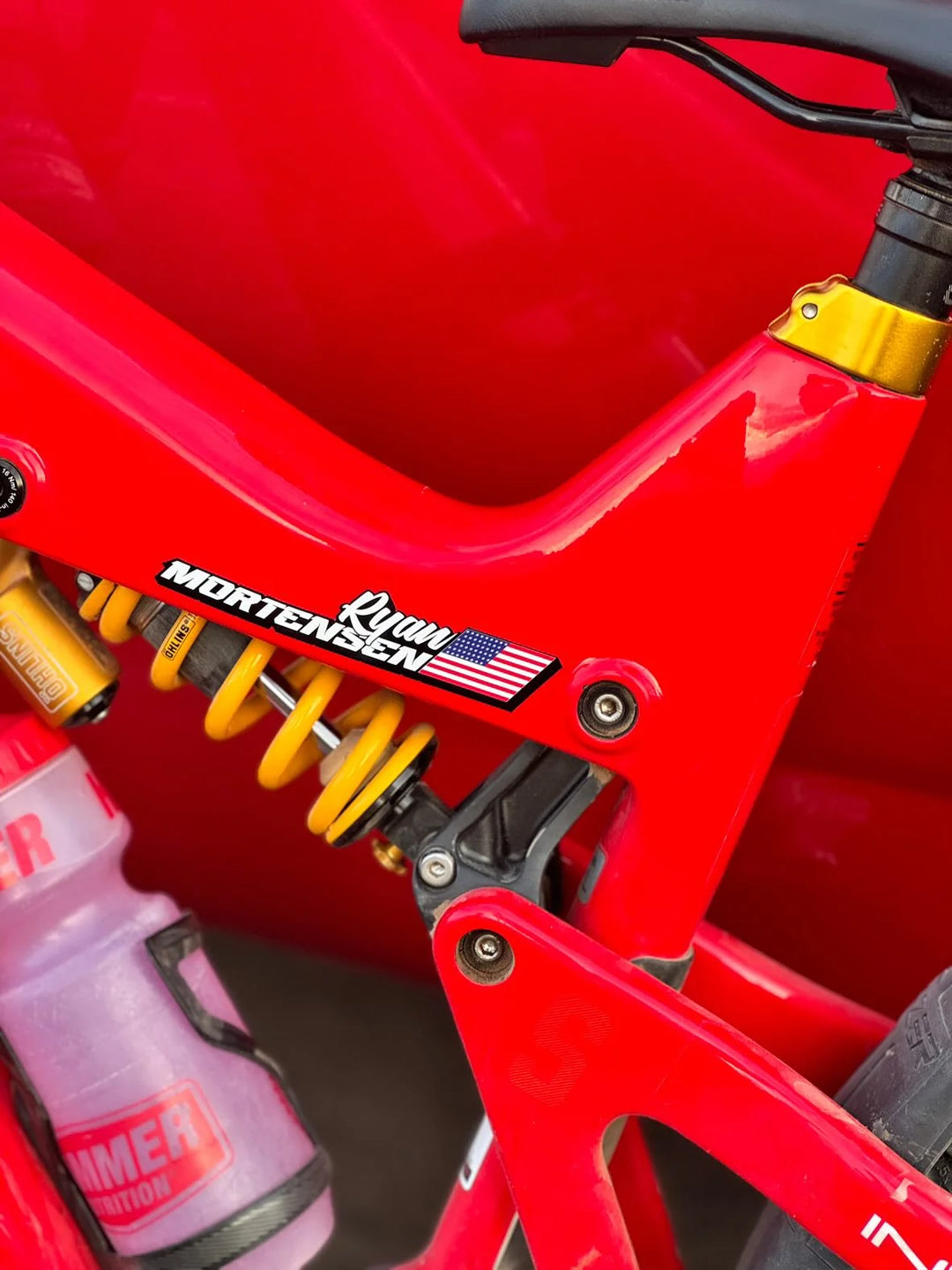 Custom Bike Name Flag Sticker Sheet - Wide Open