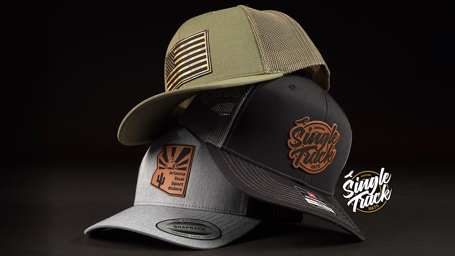 Hat Single Design Singletrack Hats - Personalized Hats Phoenix & Sun Hats โ Single Track Hats