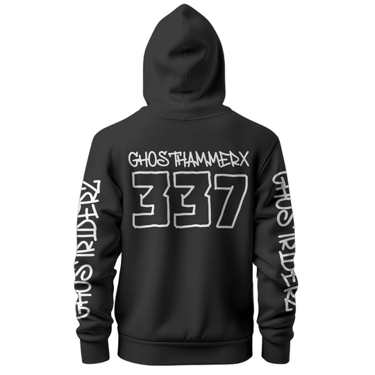 ghostriderz arizona motorcycle club mx hoodie hood black ghost riders merch sweater