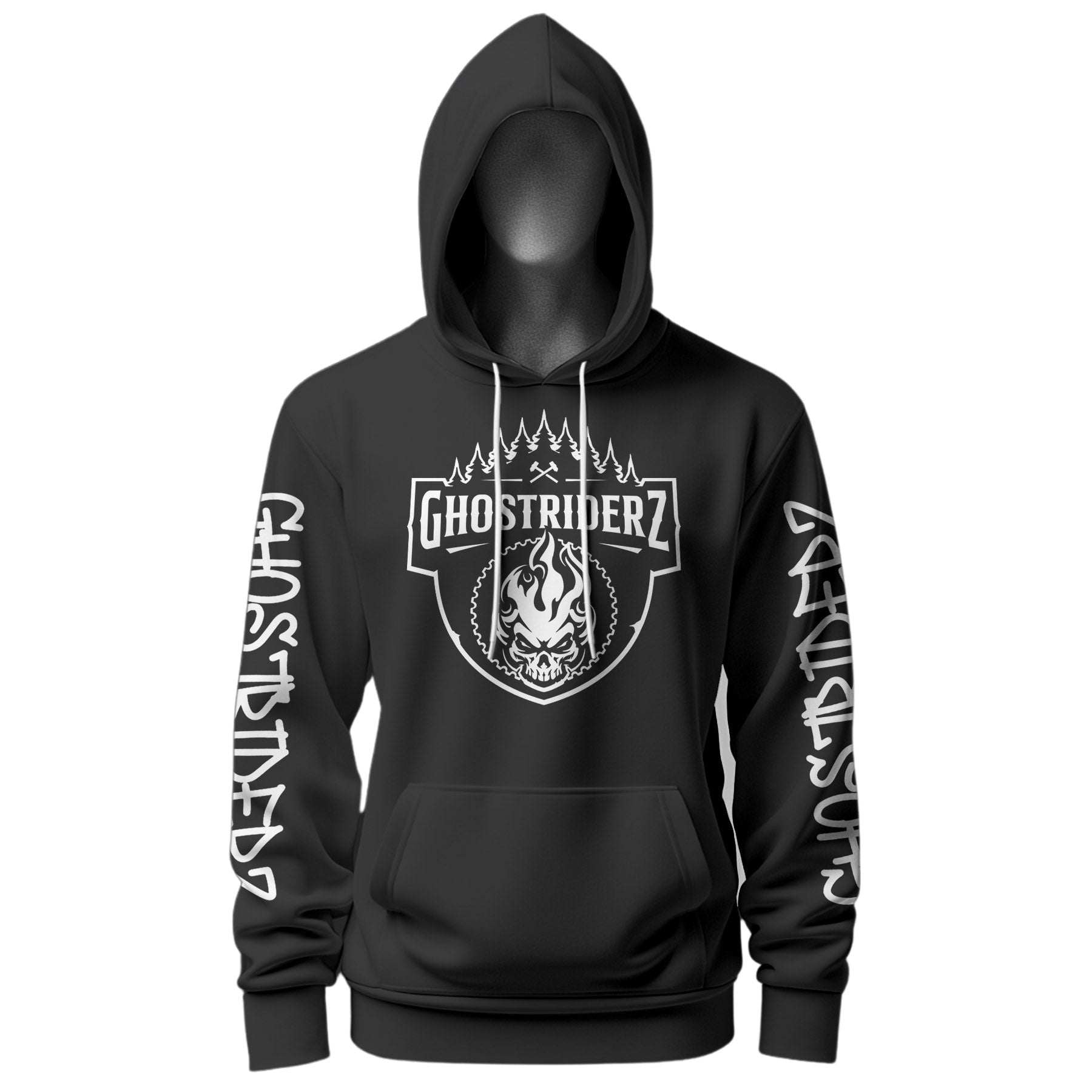 ghostriderz arizona motorcycle club mx hoodie hood black ghost riders merch sweater