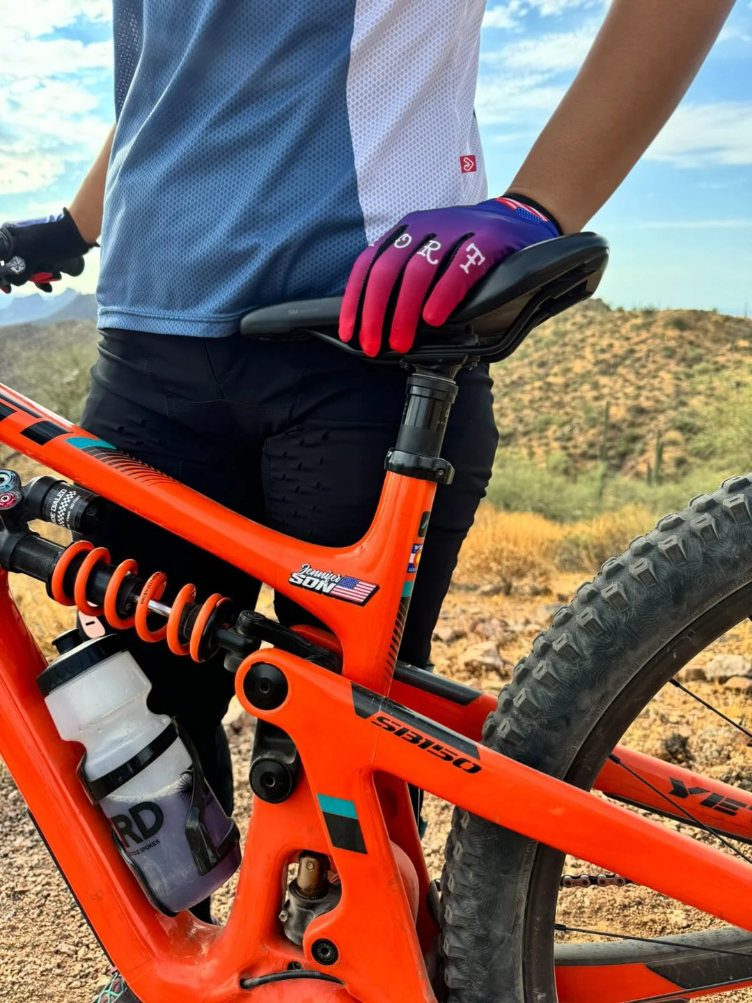 Custom Bike Name Flag Sticker Sheet - Wide Open