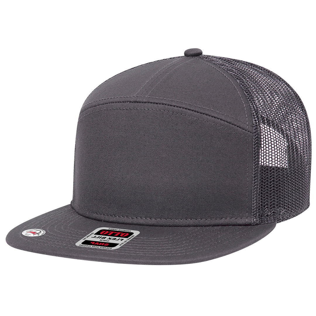 OTTO 7 Panel Customizable Flat Bill Snapback Hats