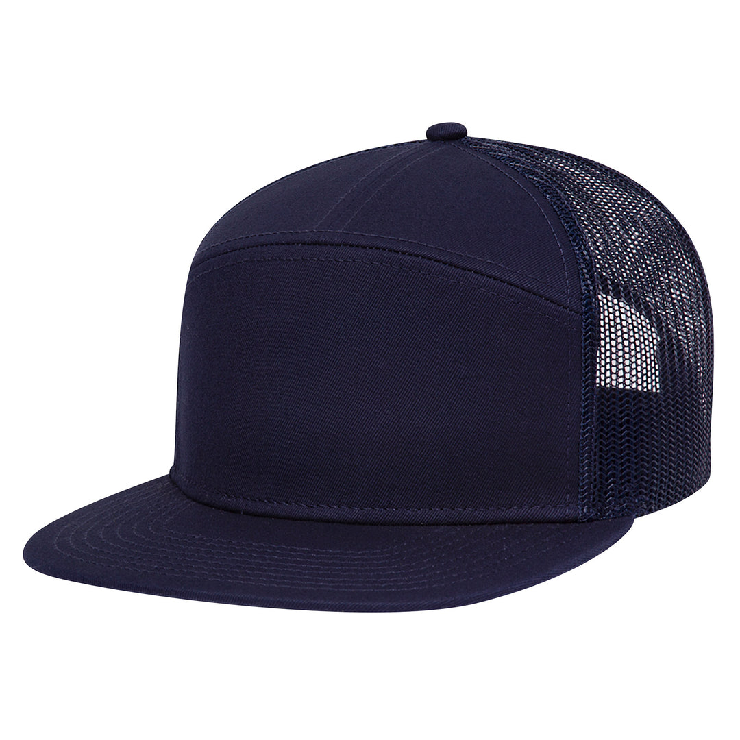 OTTO 7 Panel Customizable Flat Bill Snapback Hats